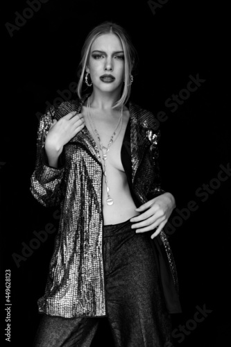 Studio black and white fashion
