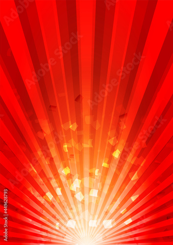 集中線、放射状のキラキラした豪華なバックグラウンドイラスト素材