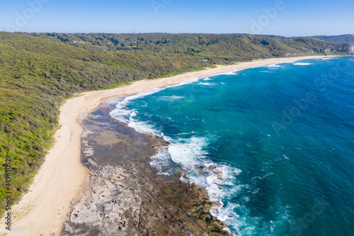 Dudley Beach - Newcastle NSW - Aerial view of one of Newcastle's Beaches - Australia