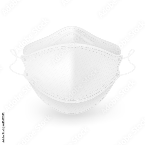 Medical mask KF94 3D mask pattern provides excellent protection against viruses, bacteria, dust and odors. Realistic file.