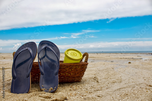 shoes on the beach