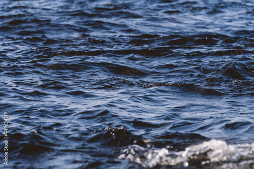 Water background. Sea or lake motion.