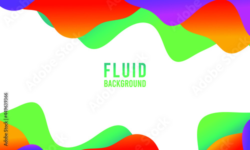 Modern Fluid Gradient Colors Abstract Background