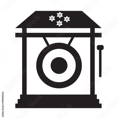 Gong icon vector illustration