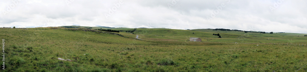 Panorama d'Aubrac, lozere, auvergne