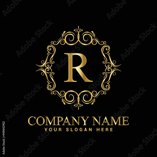 R  luxury monogram logo,Royalty,Jewelry
