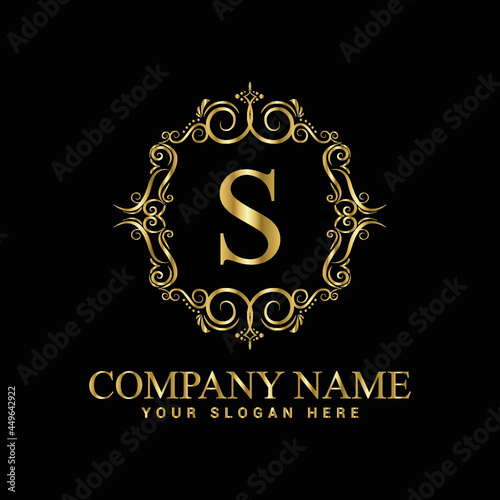 S  luxury monogram logo,Royalty,Jewelry