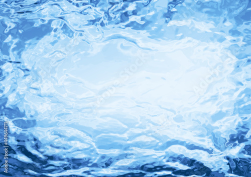 Winter blue ice background. Abstract vector illustration