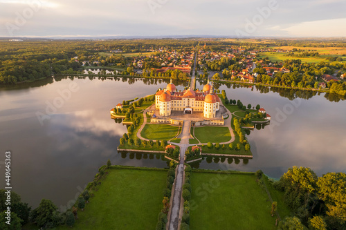 Luftbild Schloss Moritzburg