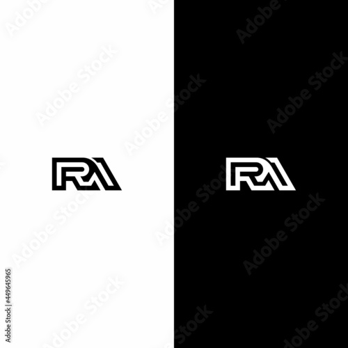 letter RA logo