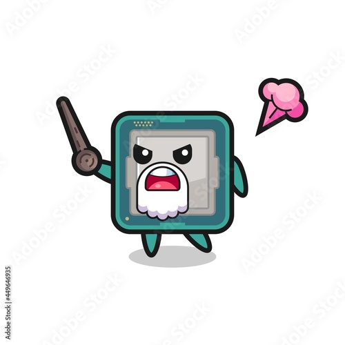 cute processor grandpa is getting angry