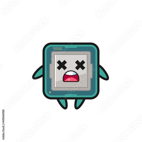 the dead processor mascot character