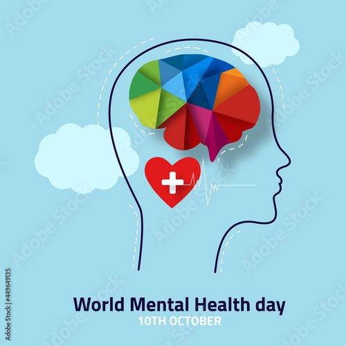 World Mental Health Day Concept Design