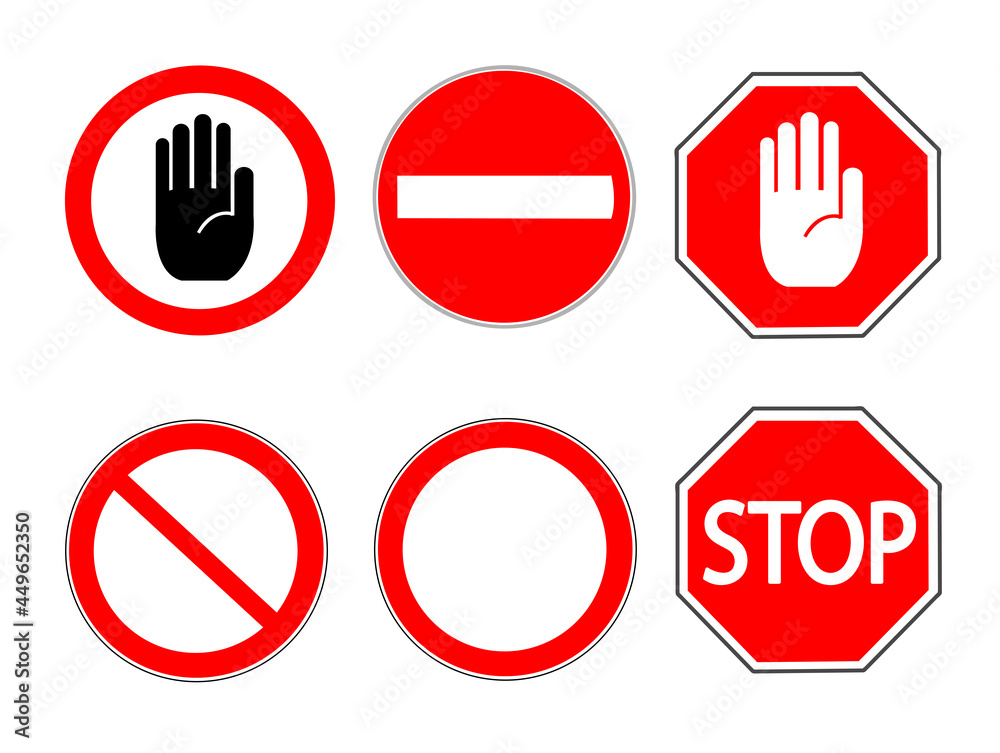 Road signs vector illustration Road signs vector illustration