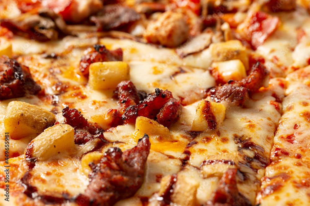 pizza with meat pizza with meat