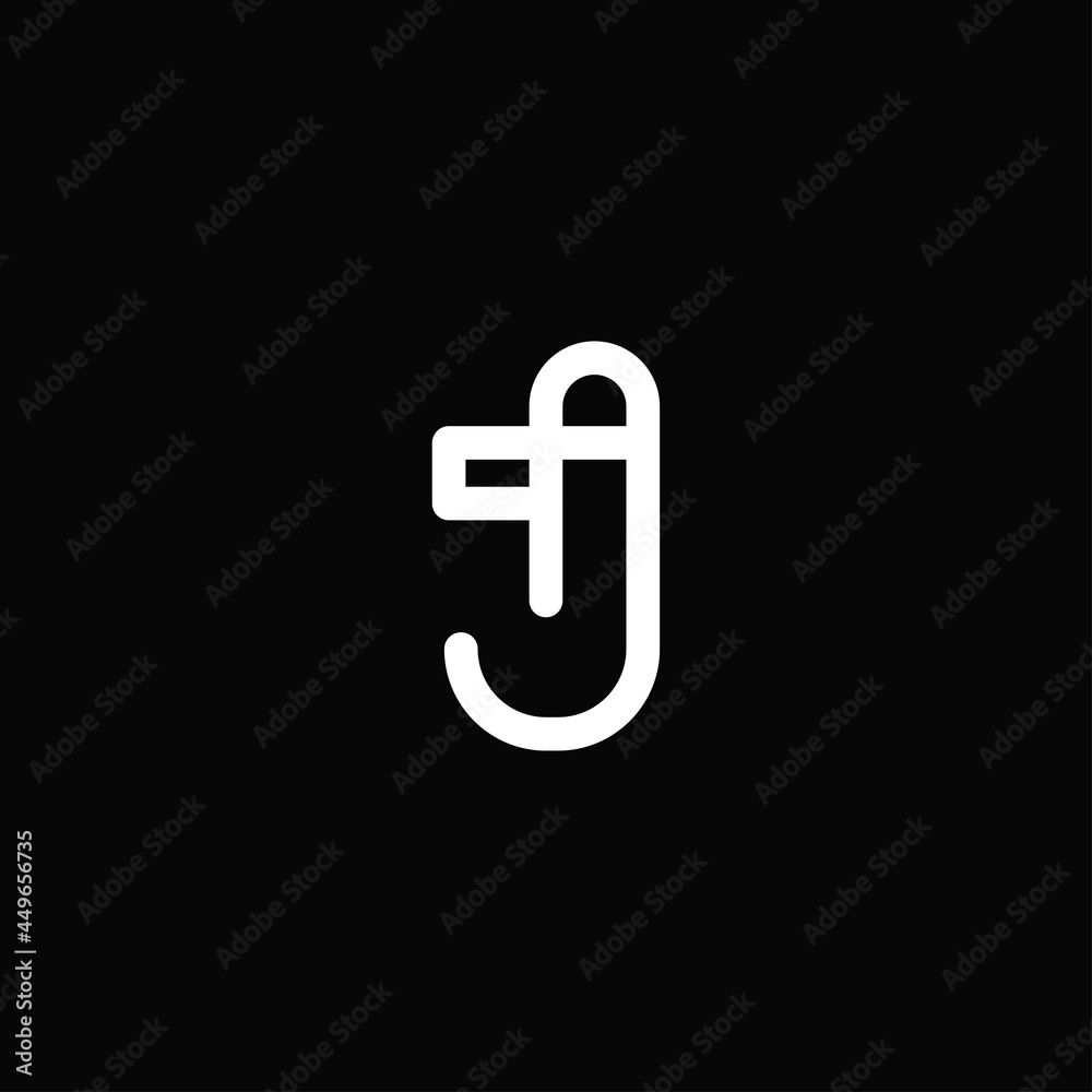 Minimalist letter J outline or monogram white logo isolated on background Minimalist letter J outline or monogram white logo isolated on background