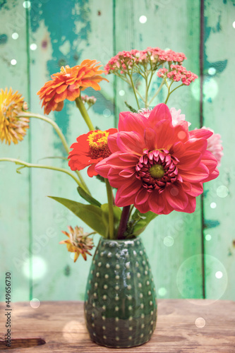 Small Colorful Dahlias Bouq...