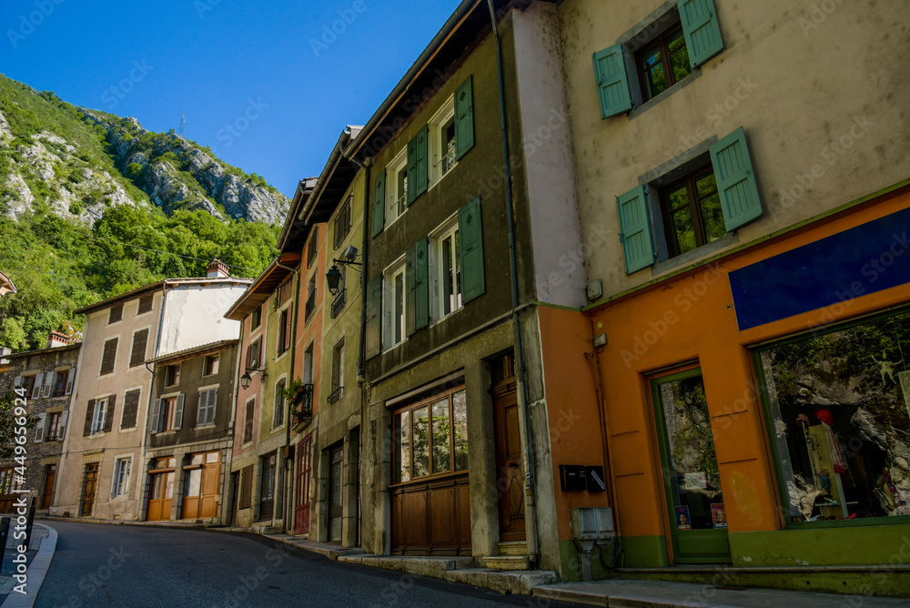 street view on the village of pont en royans