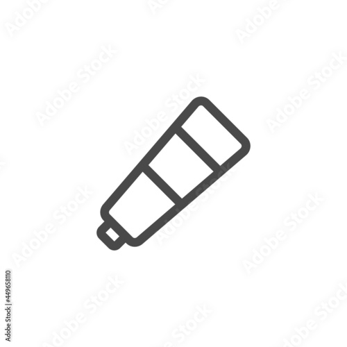 Toothpaste icon isolated on white background. Tube symbol modern, simple, vector, icon for website design, mobile app, ui. Vector Illustration
