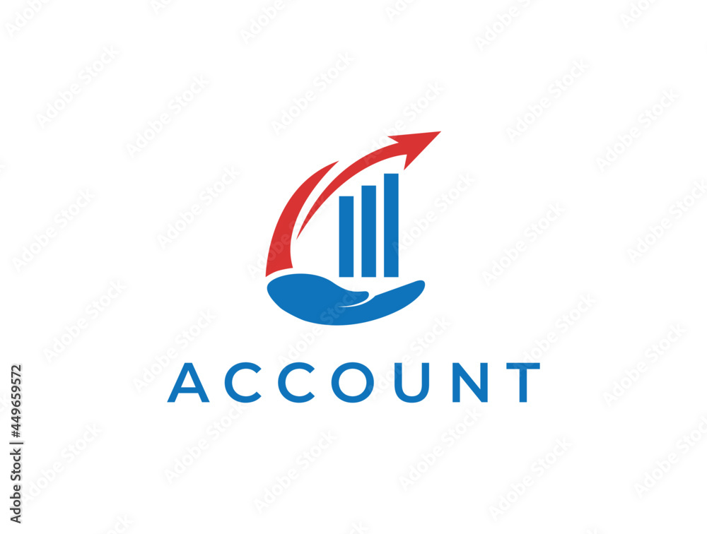 acounting financial and tax advisory logo vector