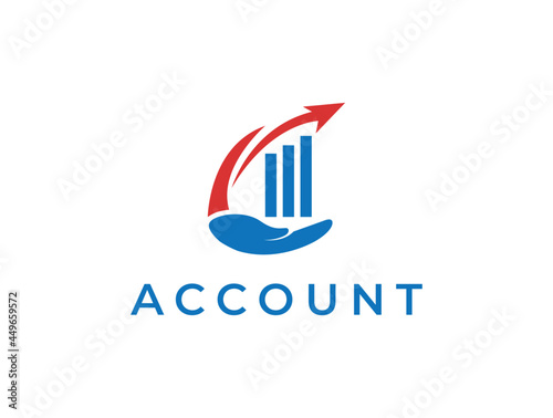 acounting financial and tax advisory logo vector