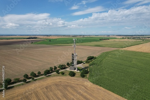 Rozhledna Romanka watchtower Hruby Jesenik aerial panorama view Czech republic drone view photo