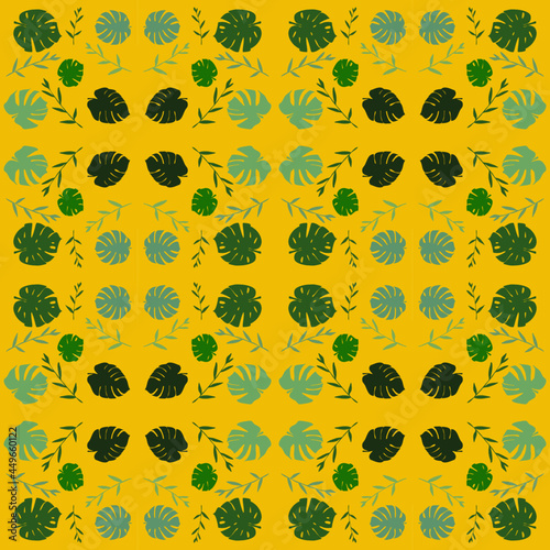 seamless pattern with sunflowers