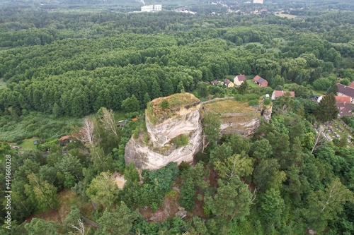 Ruins of historical castle Jestrebi Czech republic Zřícenina hradu Jestřebí
 photo