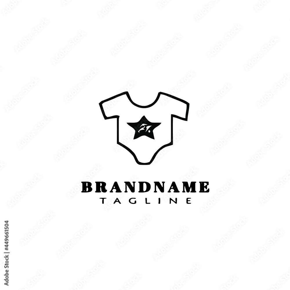 black baby bodysuit logo icon template vector illustration black baby bodysuit logo icon template vector illustration
