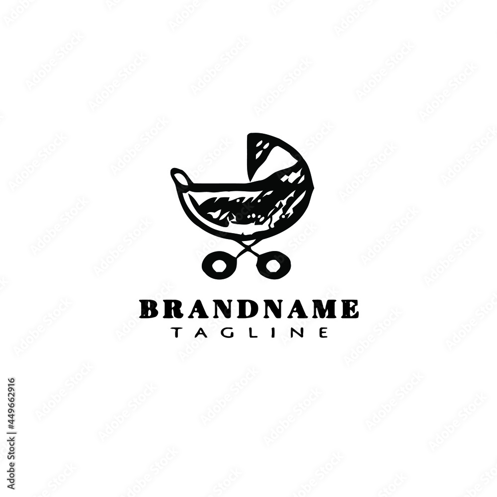 baby stroller logo icon design template vector baby stroller logo icon design template vector