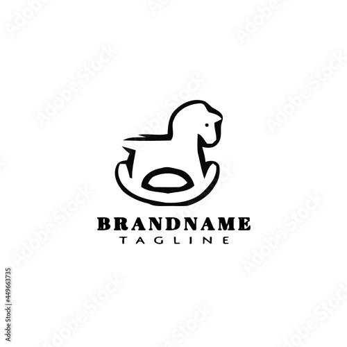 trojan horse logo icon design template vector illustration
