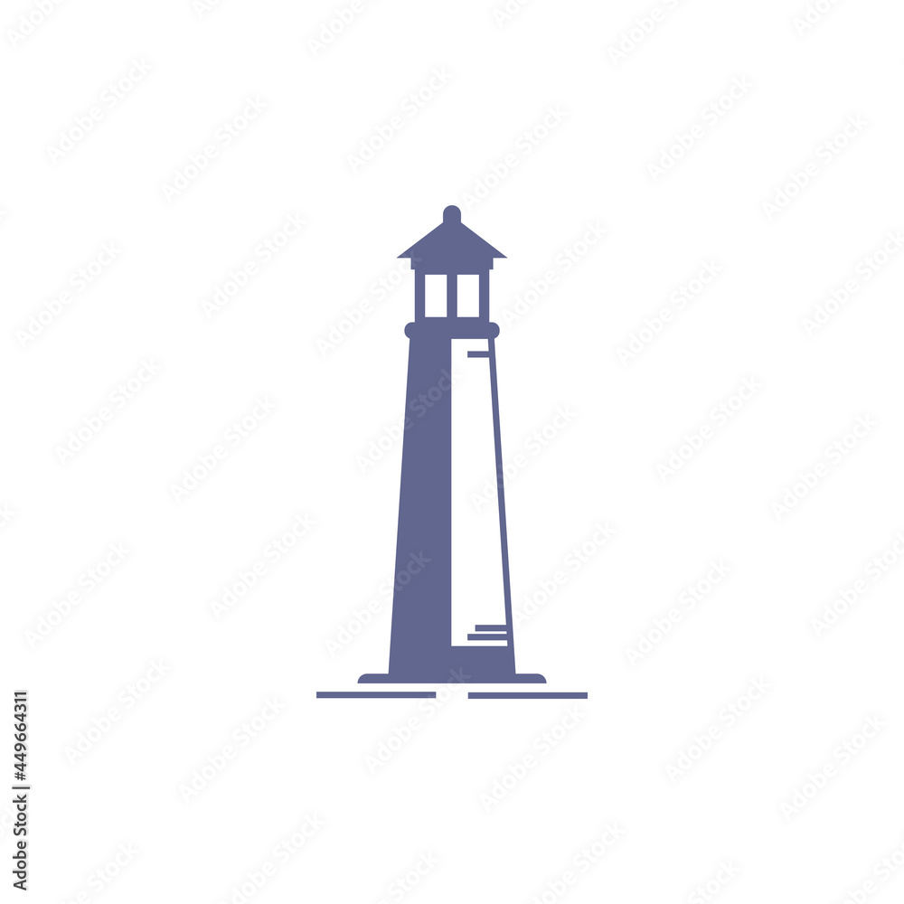 Lighthouse icon design illustration template Lighthouse icon design illustration template