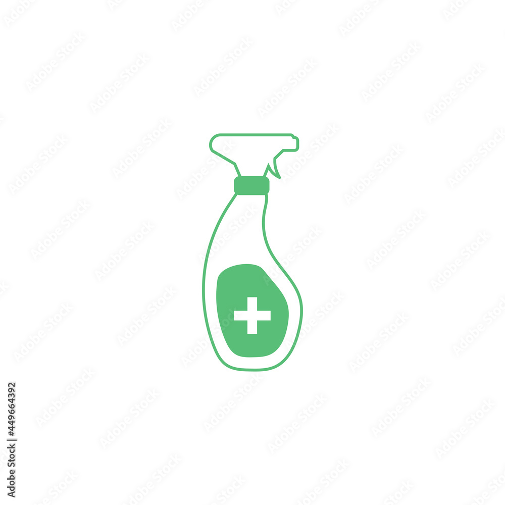 Sanitizer icon design illustration template Sanitizer icon design illustration template