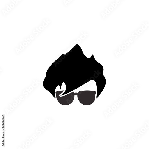 Cool nerd icon design illustration template
