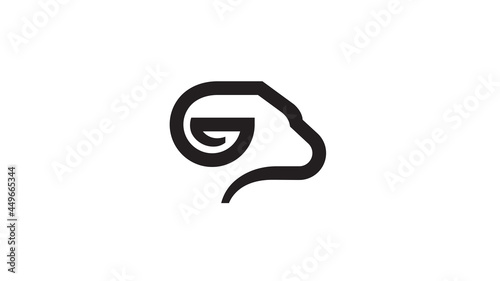 creative abstract ram horn head bighorn sheep logo vector symbol