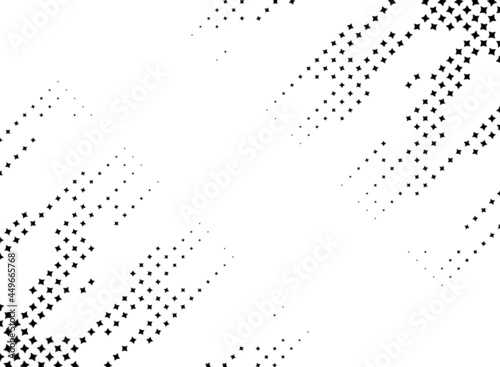 abstract star halftone background frame
