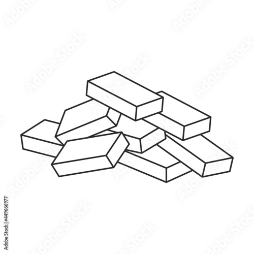 Bucket plastic vector icon.Outline vector icon isolated on white background bucket plastic.