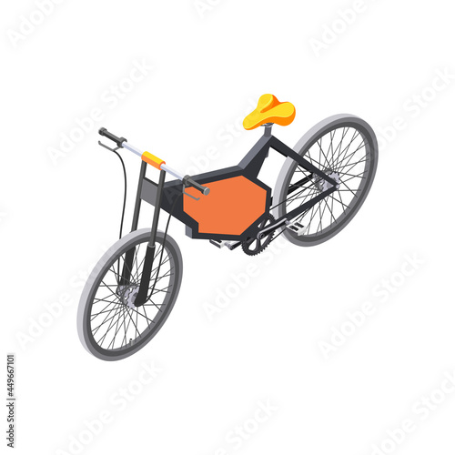 Bicycle Isometric Icon