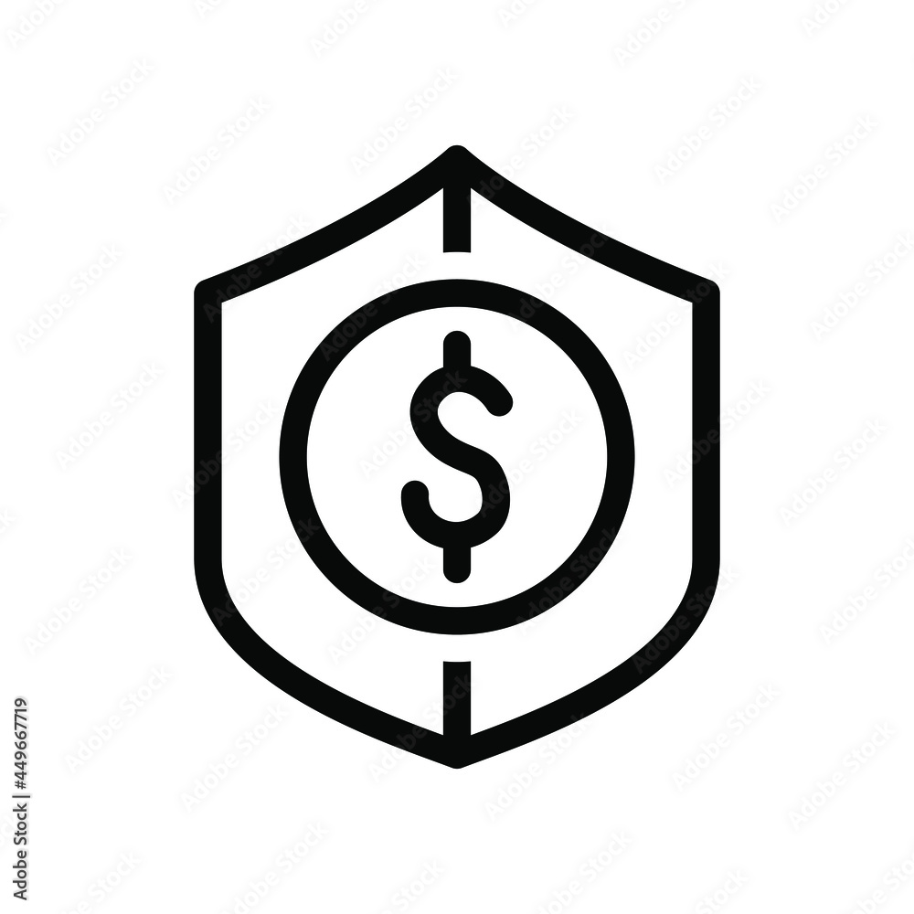 Finance insurance icon vector graphic illustration Finance insurance icon vector graphic illustration