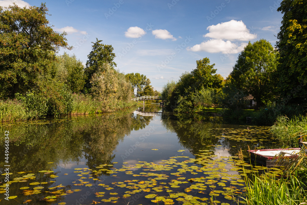 Gein, a river of about 6 km in length between the Dutch villages of ...