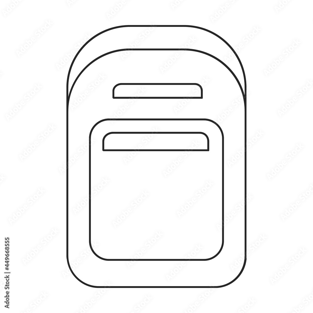 Mailbox vector icon.Outline vector icon isolated on white background mailbox. Mailbox vector icon.Outline vector icon isolated on white background mailbox.