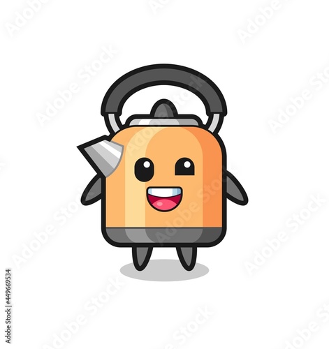 illustration of an kettle character with awkward poses
