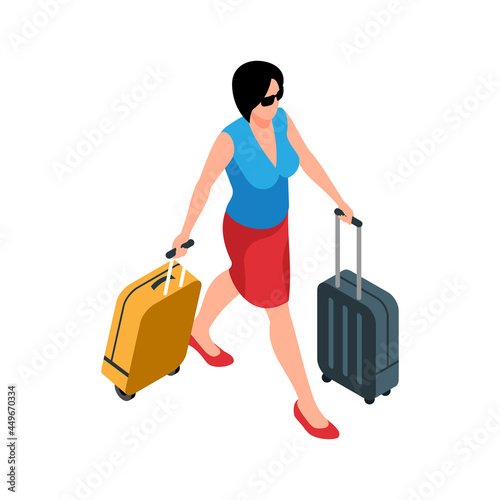 Traveler Isometric Icon