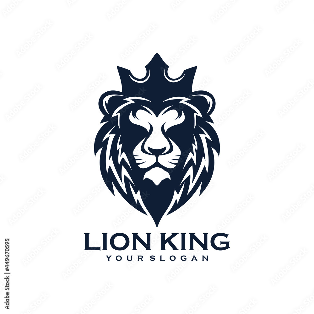 Lion king logo design vector template Premium Vector
Lion king logo design vector template Premium Vector