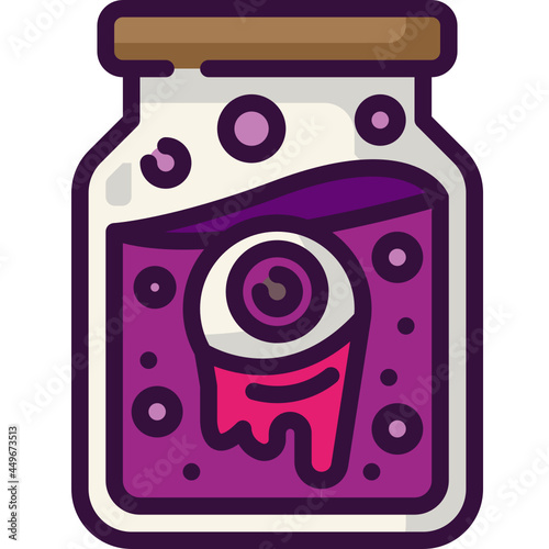eyeball line icon