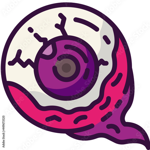 eyeball line icon