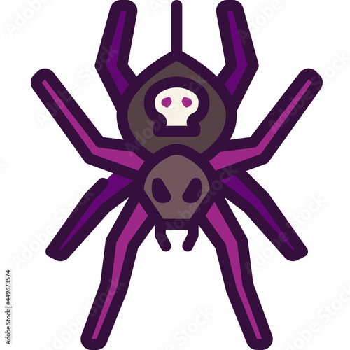spider line icon