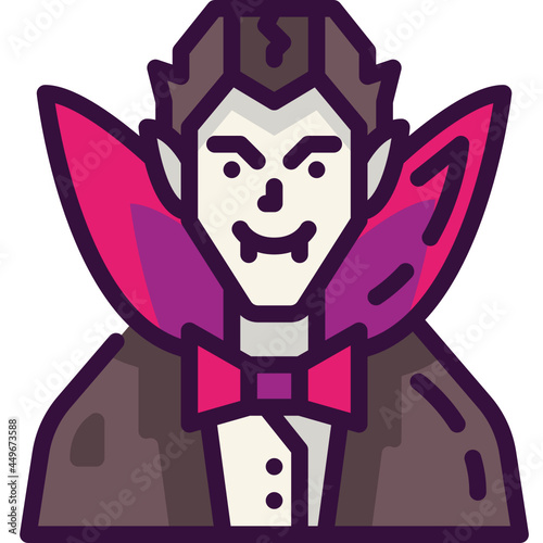 vampire line icon