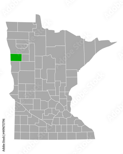 Karte von Norman in Minnesota