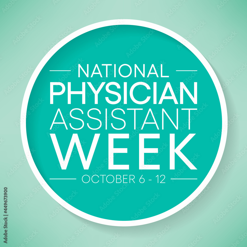 National Physician assistant week is observed every year from October 6 to 12, The role of the PA is to practice medicine under the direction and supervision of a licensed physician. Vector art